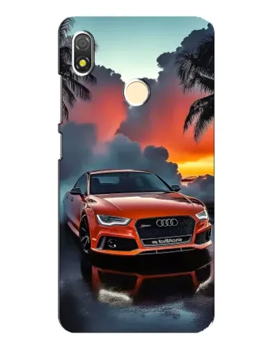 Чехол для TECNO POP 3 с картинкой «Audi — закат»