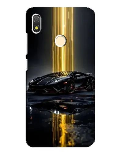 Чехол для TECNO POP 3 с картинкой «Ночной Lamborghini драйв»