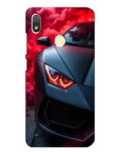 Чехол для TECNO POP 3 с картинкой «Lamborghini красное сияние»