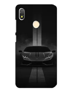 Чехол для TECNO POP 3 с картинкой «Lamborghini симметрия дорог»