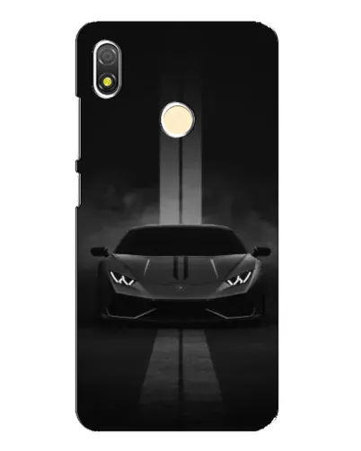 Чехол для TECNO POP 3 с картинкой «Lamborghini симметрия дорог»