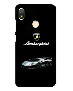 Чехол для TECNO POP 3 с картинкой «Логотип Lamborghini классика»