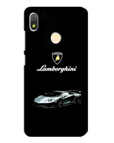 Чехол для TECNO POP 3 с картинкой «Логотип Lamborghini классика»