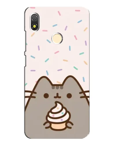 Чехол для TECNO POP 3 с картинкой «Пушин с кексом»