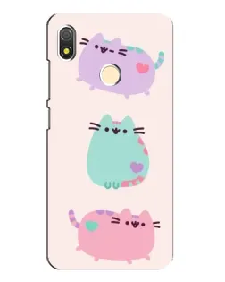 Чехол для TECNO POP 3 с картинкой «Pusheen трио» Чехол для TECNO POP 3 с картинкой «Pusheen трио»