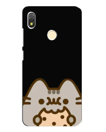 Чехол для TECNO POP 3 с картинкой «Пушин на черном»