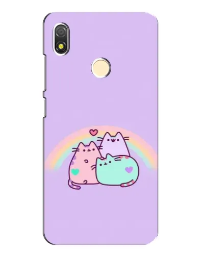 Чехол для TECNO POP 3 с картинкой «Радужные Пушины»