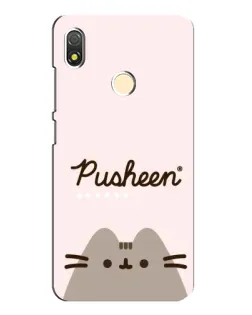Чехол для TECNO POP 3 с картинкой «Pusheen логотип»
