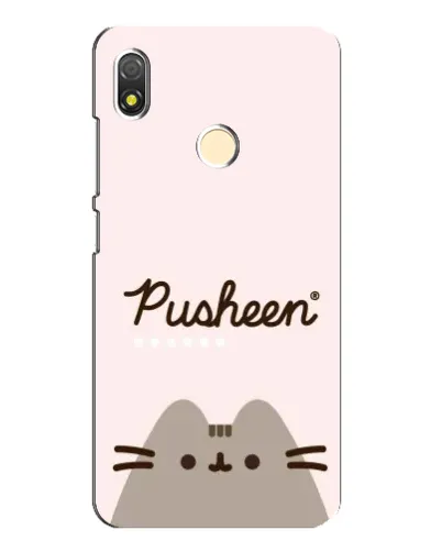 Чехол для TECNO POP 3 с картинкой «Pusheen логотип»