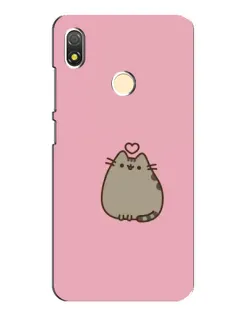 Чехол для TECNO POP 3 с картинкой «Pusheen сердце»