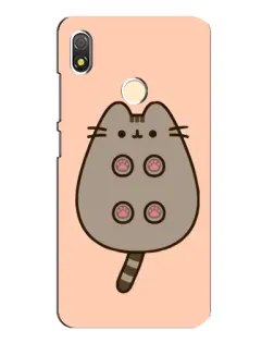 Чехол для TECNO POP 3 с картинкой «Пушин пузиком кверху»
