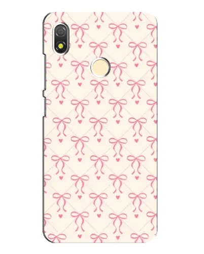 Чехол для TECNO POP 3 с картинкой «Розовые бантики Coquette»
