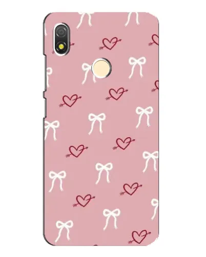 Чехол для TECNO POP 3 с картинкой «Сердца и банты»