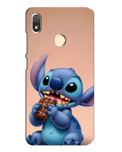 Чехол для TECNO POP 3 с картинкой «Стич ест шоколад»