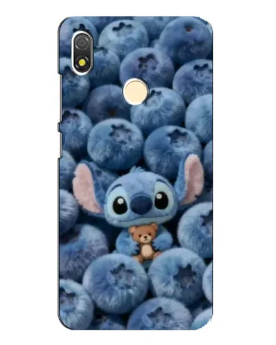 Чехол для TECNO POP 3 с картинкой «Стич и голубика»