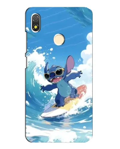 Чехол для TECNO POP 3 с картинкой «Стич на волне»