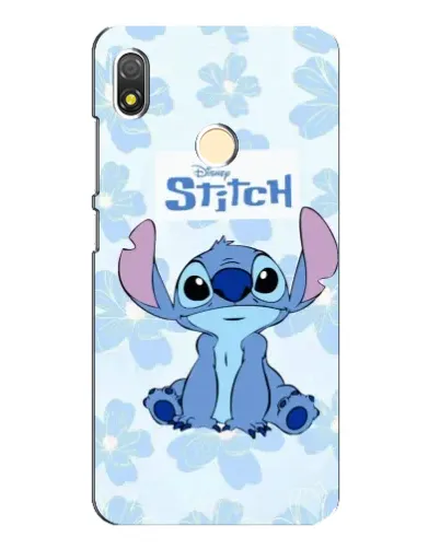 Чехол для TECNO POP 3 с картинкой «Stitch среди цветов»
