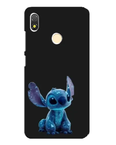 Чехол для TECNO POP 3 с картинкой «Стич на черном»