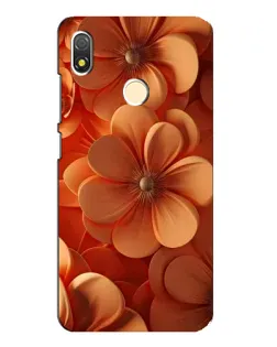 Чехол для TECNO POP 3 с картинкой «Оранжевый макро цветок»