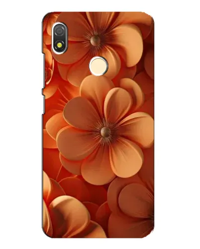 Чехол для TECNO POP 3 с картинкой «Оранжевый макро цветок»