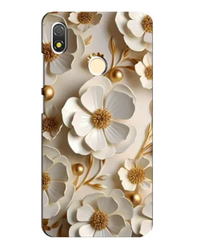 Чехол для TECNO POP 3 с картинкой «Белие бумажние  цвети»