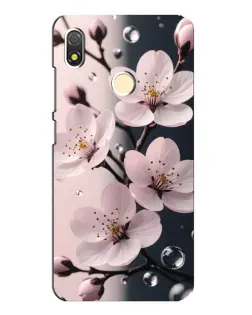 Чехол для TECNO POP 3 с картинкой «Нежная сакура и капли»