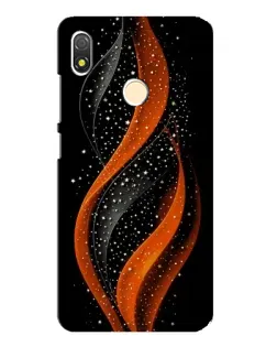 Чехол для TECNO POP 3 с картинкой «Огненная звездная волна»