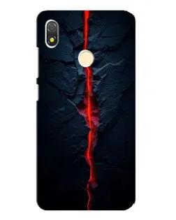 Чехол для TECNO POP 3 с картинкой «Kрасная лавовая трещина»