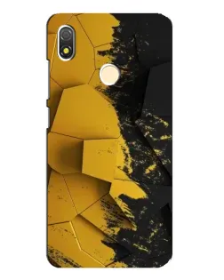 Чехол для TECNO POP 3 с картинкой «Золотые осколки геометрии»