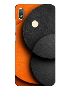 Чехол для TECNO POP 3 с картинкой «Геометрия оранжевых кругов»