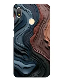 Чехол для TECNO POP 3 с картинкой «Цветные волны каньона»