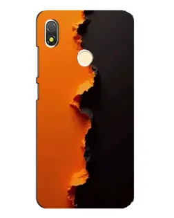 Чехол для TECNO POP 3 с картинкой «Оранжевый разлом»