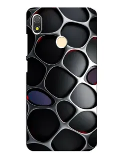Чехол для TECNO POP 3 с картинкой «Объемная темная решетка»