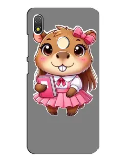 Чехол для TECNO POP 3 с картинкой «Девочка капибара»