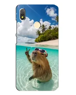 Чехол для TECNO POP 3 с картинкой «Капибара на море»