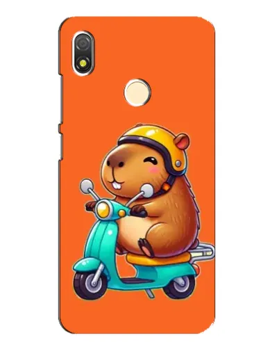 Чехол для TECNO POP 3 с картинкой «Капибара на скутере» Чехол для TECNO POP 3 с картинкой «Капибара на скутере»