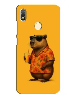 Чехол для TECNO POP 3 с картинкой «Капибара на отдыхе»