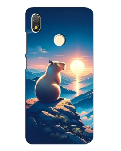 Чехол для TECNO POP 3 с картинкой «Закат солнца с капибарой» Чехол для TECNO POP 3 с картинкой «Закат солнца с капибарой»