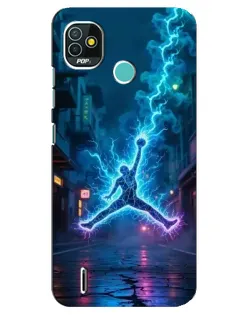 Чохол для TECNO Pop 4 LTE з картинкою «Jordan Gold Jumpman»