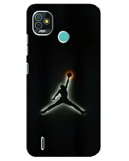 Чохол для TECNO Pop 4 LTE з картинкою «Jordan Gradient Logo»