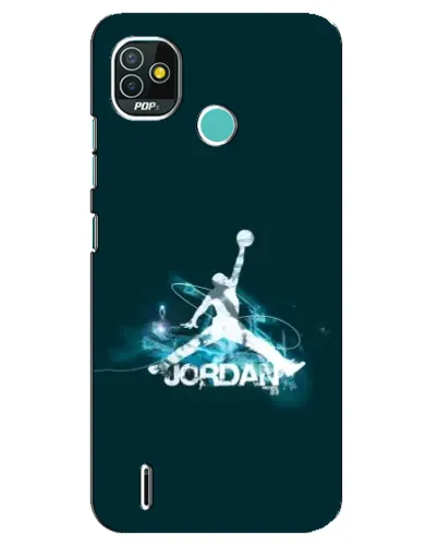 Чохол для TECNO Pop 4 LTE з картинкою «Jordan Blue Fire»