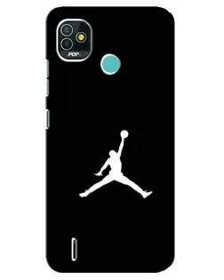 Чохол для TECNO Pop 4 LTE з картинкою «Jordan Silhouette»
