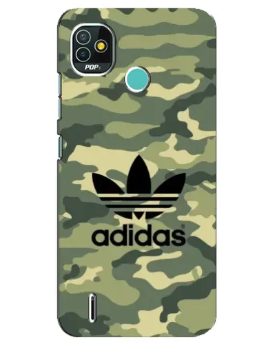 Чохол для TECNO Pop 4 LTE з картинкою «Мілітарі стиль Adidas»