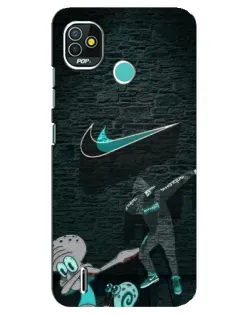 Чохол для TECNO Pop 4 LTE з картинкою «Спортивний арт Nike»