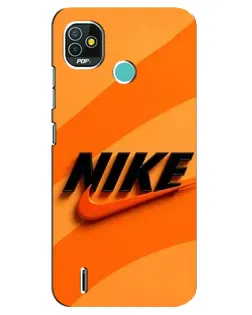 Чохол для TECNO Pop 4 LTE з картинкою «Помаранчевий драйв Nike»