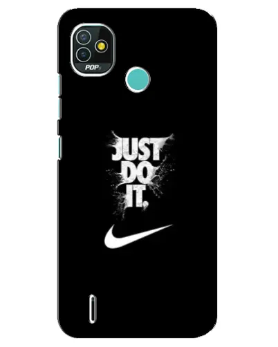 Чохол для TECNO Pop 4 LTE з картинкою «Текстовий принт Nike»