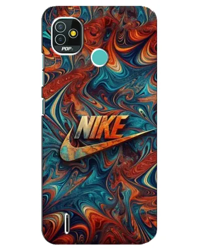 Чохол для TECNO Pop 4 LTE з картинкою «Nike в абстракції»