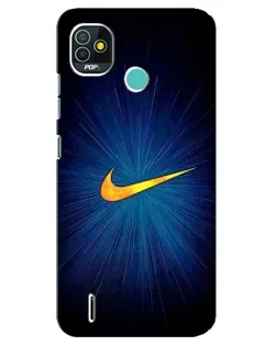 Чохол для TECNO Pop 4 LTE з картинкою «Синій пульс Nike»