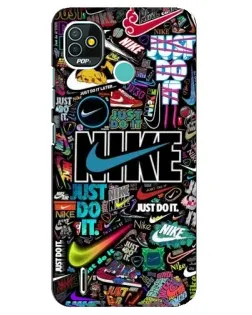 Чохол для TECNO Pop 4 LTE з картинкою «Яскравий колаж Nike»