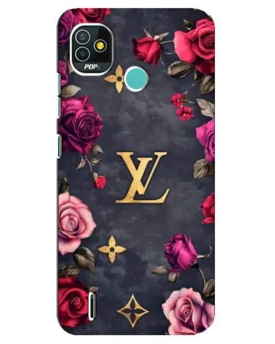 Чохол для TECNO Pop 4 LTE з картинкою «Квітковий Louis Vuitton»